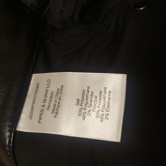 Veronica Beard Beverly High Rise Skinny Faux Leather Pants, Size 27 - Picture 6 of 7